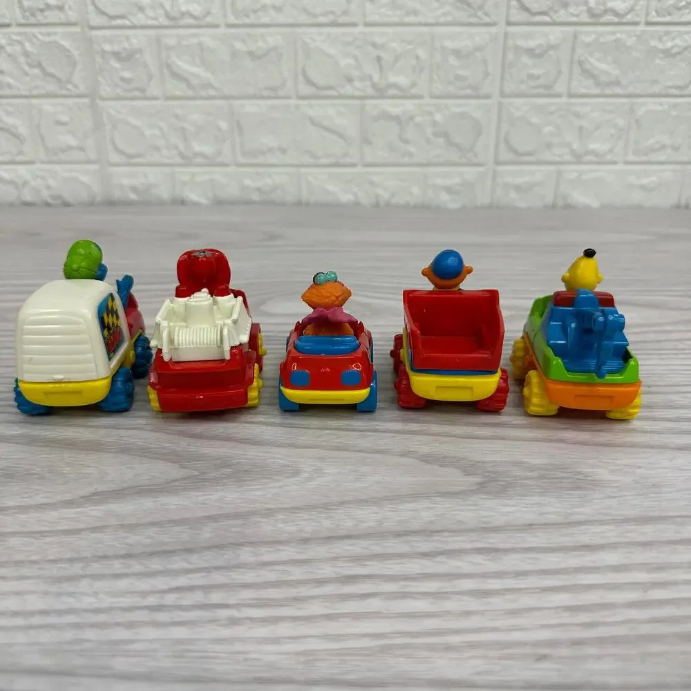 Tyco PreSchool Toys Set of 5 Sesame Street Characters Die Cast Cars Vintage 90s